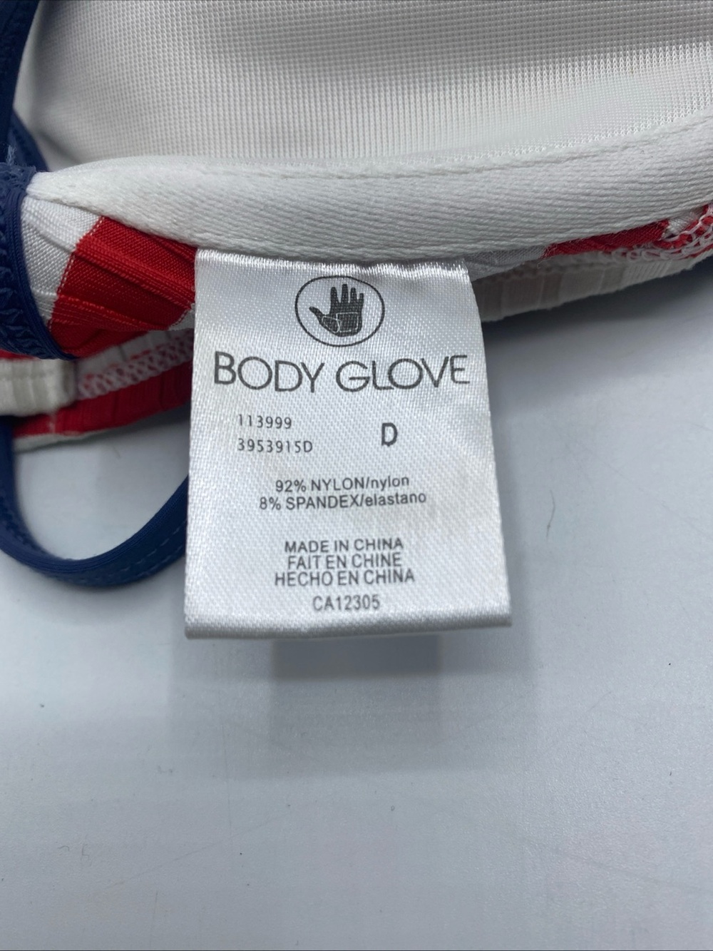 Body Glove Eclipse Surf Rider True Red White Blue Patriotic Bikini D Cup Small - Picture 7 of 7